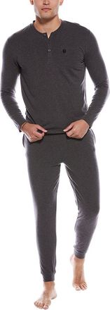 HUGO BOSS 2Pc Merino Wool-Blend Henley & Pant Set