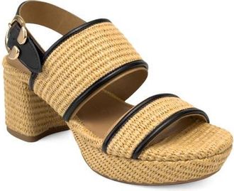 Aerosoles Camera Platform Sandal in Natural at Nordstrom, Size 8.5