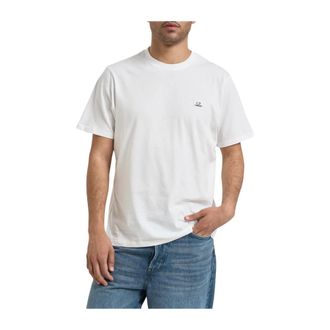 C.P. Company Crew Neck T-shirt - male - C.P. Company - T-Shirts - White - L - Tops