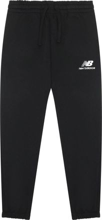 New Balance Essentials Stacked Logo Sweatpants Asia Sizing Black White AMP31539-BK