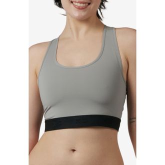 TomboyX Compression Plus Racerback Crop Top in Ultimate Gray at Nordstrom, Size X-Small