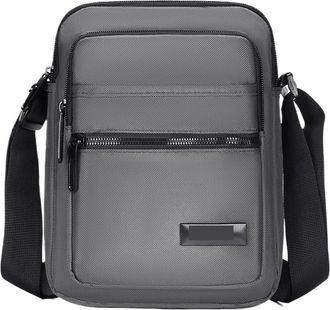 Generic Compatible For Mens Fashion Crossbody Bag Multi-Layers Travel Commuting Shoulder Casual(White)