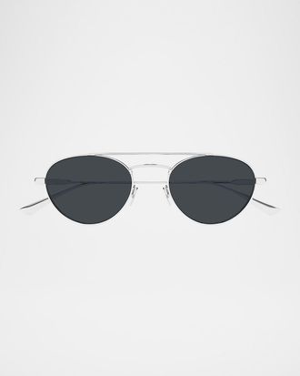 Saint Laurent 51mm Metal Aviator Sunglasses