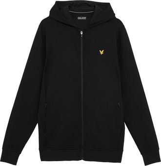Lyle & Scott Hoodies & sweatvesten, Heren, Zwart, 2Xl, Mid Layers Full Zip Fly Fleece Hoodie