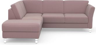 Sit&more Ecksofa »Visby L-Form« Wahlweise mit Bettfunktion und Stauraum, frei im Raum stellbar