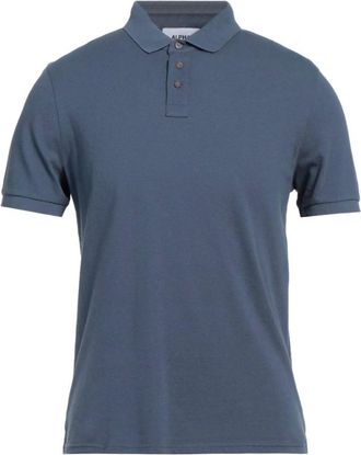 Alpha Studio Heren, Tops, Blauw, Maat: M Katoen