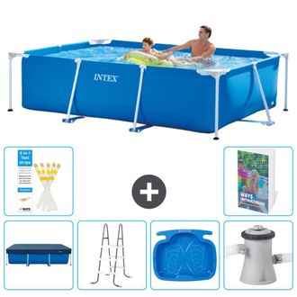 Intex Piscina Con Estructura Rectangular - 260x160x65 Cm - 7-piezas S140