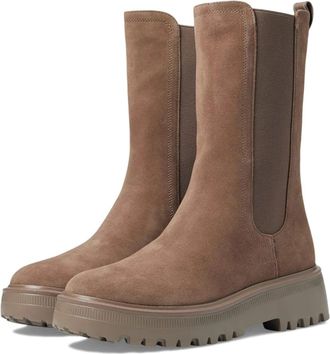 Kenneth Cole Radell Boots Womens Mauve Brown Suede Pull On Chelsea LION306