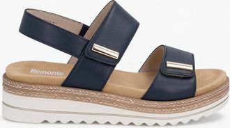 Remonte Womens Remonte D0Q59 Womens Ankle Strap Sandals Blue - Size: 7.5