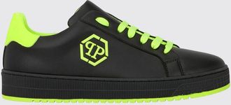Philipp Plein Sneakers basse in pelle bicolore con monogramma e logo Hexagon