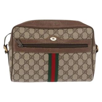Gucci Pre-owned Cross Body Bags, female, Beige, Size: ONE SIZE Pre-owned Plastic Cross Body Bag