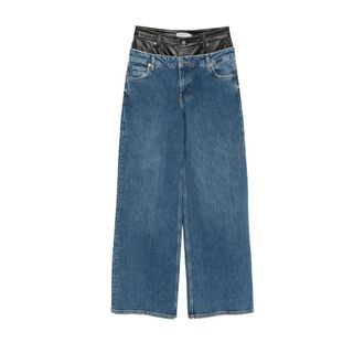 SIMKHAI Layered-waistband Jeans