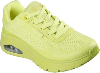 Skechers UNO Flex Spring On Air Trainers Women Girls 177794 Lime, lime, 5 UK