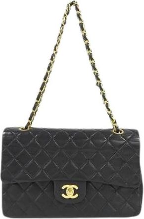 Chanel Pre-owned Lambskin Shoulder Bag - Dames - Vintage Schoudertas - Zwart - ONE Size - Leer - Vintage