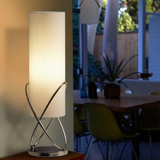 Nova of California Internal 27 Table Lamp in Chrome with Dimmer Switch