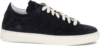 Kiton lace-up low-top sneakers - men - Bos Taurus/Rubber/Calf Leather - 42 - Blue