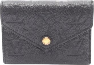 Louis Vuitton Pre-owned Wallets, female, Black, Size: ONE SIZE Pre-owned Vintage Canvas Wallet