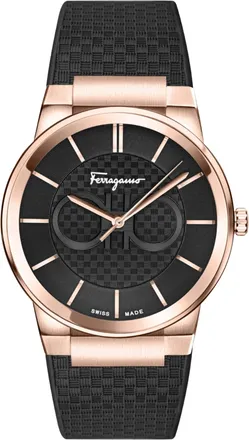 Ferragamo Sapphire Silicone Watch