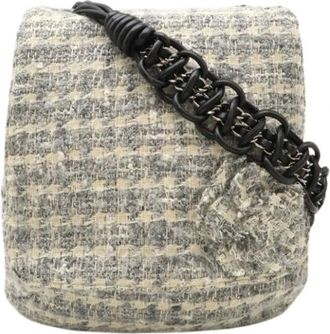 Chanel Pre-owned Cross Body Bags, female, Beige, Size: ONE SIZE Pre-owned Vintage Cross Body Bag