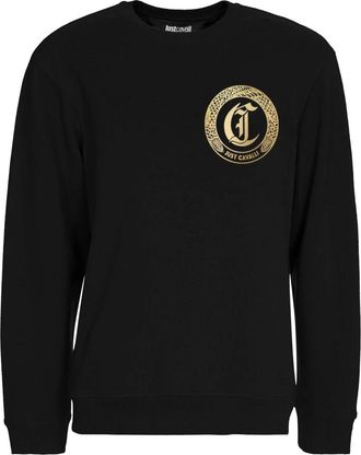 Just Cavalli Truien - Heren - Sweatshirts - Zwart - S - Hoodies & sweatvesten
