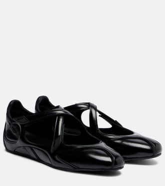 The Attico Floor 01 patent leather ballet flats