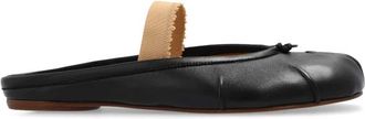 Maison Margiela Tabi split-teen leren slides - Dames - Slip ons - Zwart - 36 EU - Leer - Schoenen