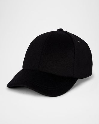 Paul Smith Men & apos;s Wool Baseball Cap with Signature Trim