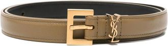 Saint Laurent Cassandre-plaque Belt