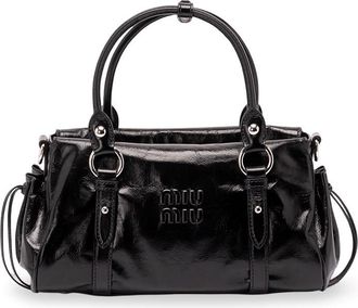 Miu Miu Shiny Leather Handbag