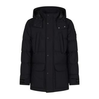 Moose Knuckles Jassen, Heren, Zwart, L, Leer, Valleyfield 2 Jas