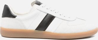 Tom Ford Mens Suede + Leather Archer Sneakers White - Size: 10
