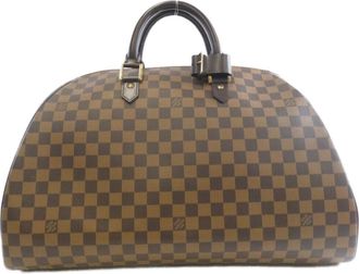 Louis Vuitton Brown Coated Canvas Boston Bag (Pre-Owned)