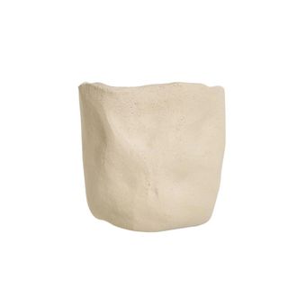 Hannun Aplique de pared de cer&aacute;mica natural en blanco