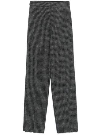 Emporio Armani Broek met jacquard - Grijs