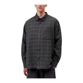 Carhartt Work in Progress Overhemden, Heren, Blauw, L, Katoen, L/S Todrick Shirt