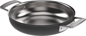 Demeyere Black 5 Stainless Steel With Ceramic 9.5In Double Handle Fry Pan