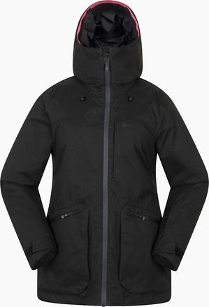 Mountain Warehouse Womens Mountain Warehouse Womens/Ladies Verbier Textured Waterproof Ski Jacket - Black - Size: 12