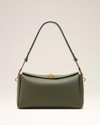 Ami Green Cow Leather Carrousel Medium Bag Green - OS - Unisex