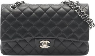 Chanel Pre-owned Leather chanel-bags - Dames - Vintage Schoudertas - Zwart - ONE Size - Vintage
