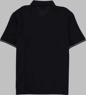 C.P. Company Cotton-Polyamide Blend Polo Shirt - Black