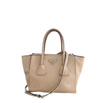 Prada Pre-owned City twin pocket Cabas - - Pre-owned - Donna - Beige - ONE SIZE