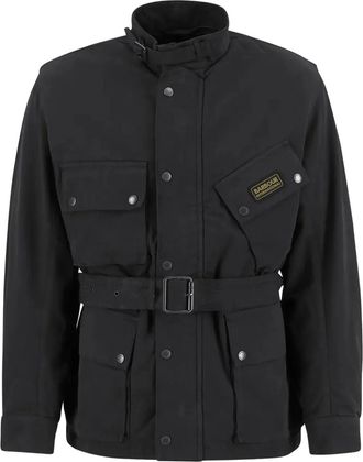 Barbour Giacca con cintura A7 - Nero