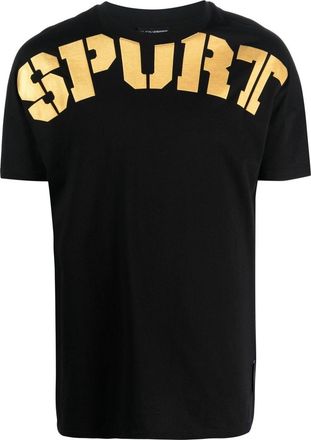 Plein Sport logo-print short-sleeved T-shirt - men - Cotton - S - Black