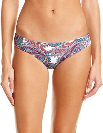 Shoshanna Capri Paisley Hipster Bottom In White Multi