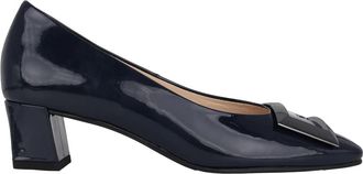 H&ouml;gl Blauwe Damesschoen - Elegante Stijl - Dames - Pumps - Blauw - 34 1/2 EU - Leer - Schoenen