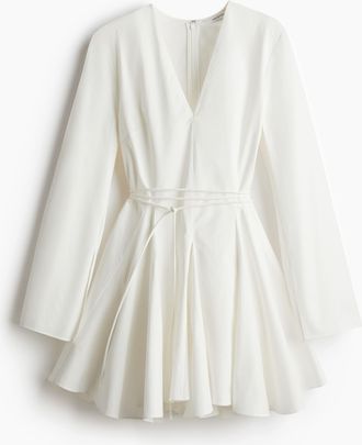 H&M Ausgestelltes Kleid - White
