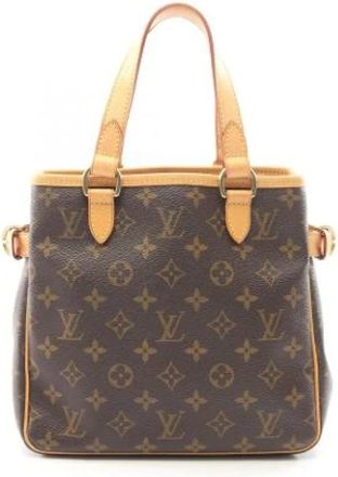 Louis Vuitton Vintage, unisex, Bruin, ONE Size, Leer, Pre-owned Vintage Monogram Handtas