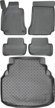 OEM Juego De Alfombrillas Para Coche Y Maletero Para Mercedes Clase C W204 Familiar/sed&aacute;n (2007-2014)