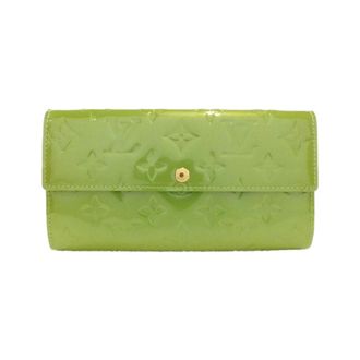 Louis Vuitton Green Vert Tonic Leather Long Wallet (Bi-Fold) (Pre-Owned)