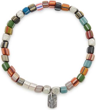 Paul Smith Striped Beaded Bracelet - Multicoloured 1 - One Size